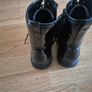 Girls black shiny boots size 3 Image 3