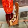Vintage Rustic Handmade Wooden Hourglass Decorative Egg Sand Timer with Seashells Millport Image 8