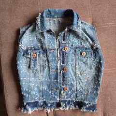 Modern Denim Vest Custom made size 10