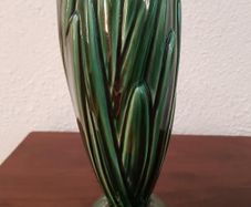 Sylvac Vintage Green Foliate Design Ceramic Vase