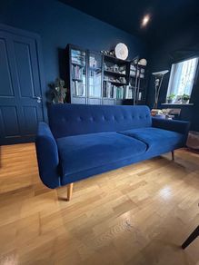 3 Seater Sofa Bed - Navy Blue
