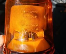 Lap rotating orange beacon