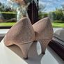 Peter Kaiser sparkly rose gold heels Image 3
