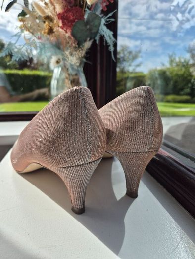 Peter Kaiser sparkly rose gold heels