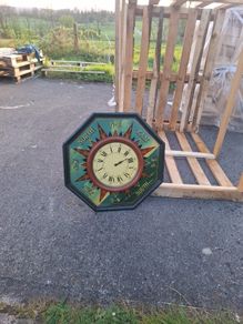 Large country corner clock possible to post