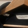 PRICE REDUCED Selected Homme men's Navy long sleeve Cotton top jumper Image 2