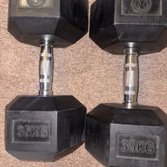 35 kg hex dumbbells