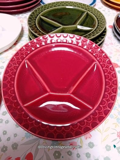 Vintage Fondue Plates