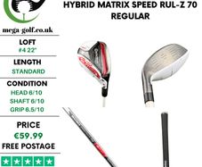 Taylormade Aeroburner Hybrid / #4 22 Degree / Matrix Speed Rul-z 70 Regular