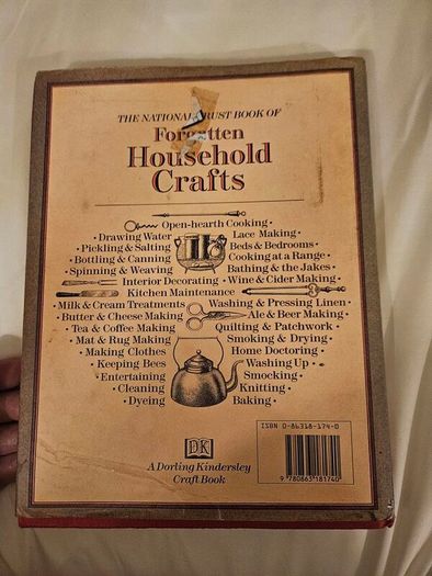 Forgotten Household Crafts. The National Trust Book Of. By Jomn Seymour. Beautiful Illustrated Large Volume Hardbacks With Dustjackets In Good Condition. See Photos For Same.
