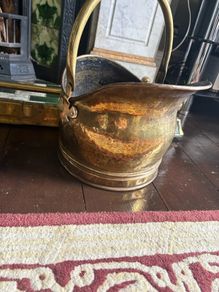 Brass coal bucket