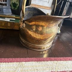 Brass coal bucket