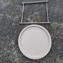 Pair of small metal folding tray tables Image 2