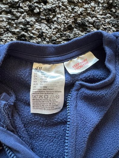 Fleece baby suit