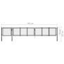 Garden Gate Steel 75x495 cm Anthracite Image 5