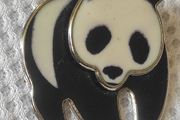Panda brooch