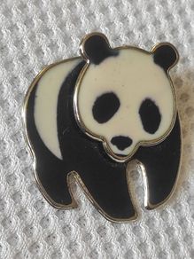 Panda brooch