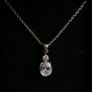 Vintage Sterling Silver 925 Pendant Necklace length 18" - 4,4g Image 3