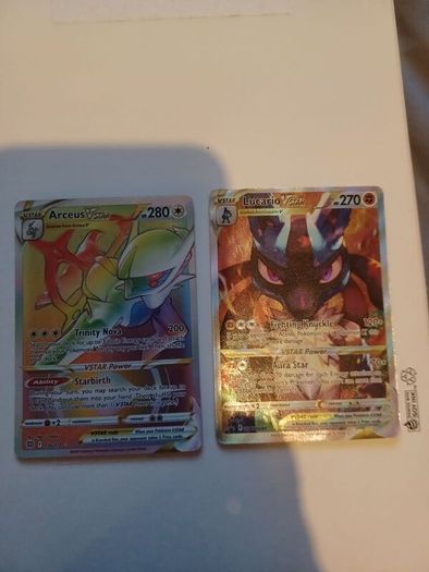 Pokemon Lucario V Star & Arceus Rainbow V Star G70