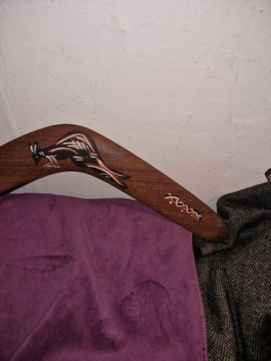 Large hand painted Boomerang