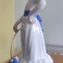 LLADRO NAO 9" tall Girl w/Hoop Dog Figurine "My Dog Does Tricks" Image 4