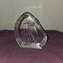 Vintage Heron Crane Lead Crystal Paperweight Artist Signed Image 2