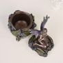 Original Vintage Art Nouveau Style Fairy Jewellery Box with Lid Image 4