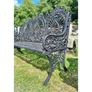 Bench Cast Iron Crown Large Black CH R 714 B Image 2