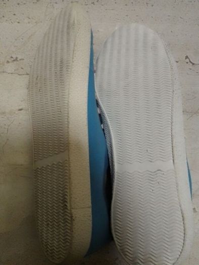 Blue converse shoes