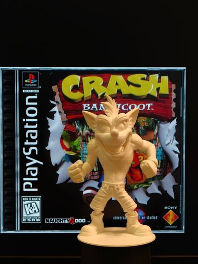 3D Printed Crash Bandicoot (PS1) Figurine
