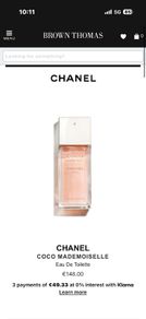 CHANEL Coco Mademoiselle 100ml parfum for her