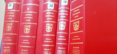 arsenal programme binders
