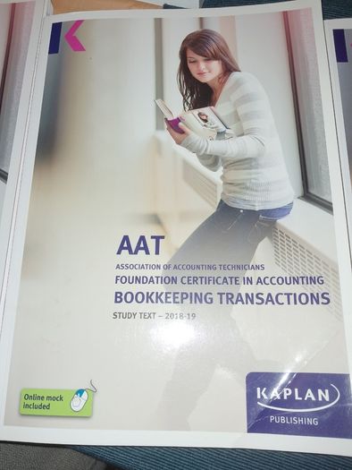 Accounting AAT bookkeeping books x 3