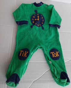 vintage TIK TOK baby grow from 70's