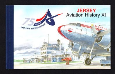 2012 Jersey 75th Anniversary of Jersey Airport 1937-2012 Commemorative Stamps Booklet Mint Never Hinged (MNH)