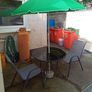 Garden Table Chairs & Umbrella Set Image 2
