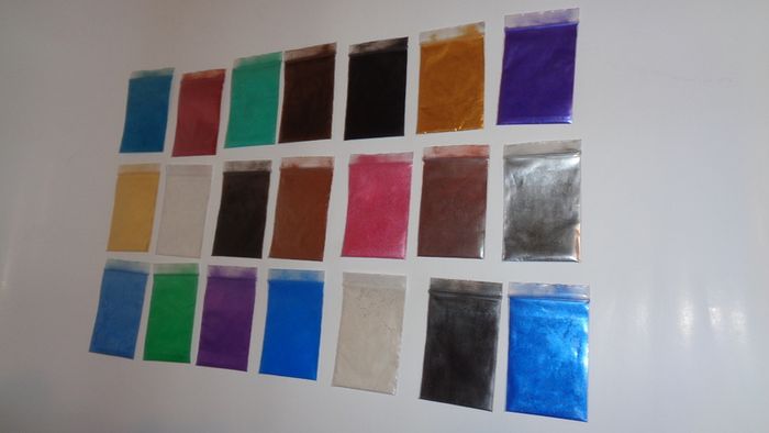 Pigment powder for epoxy resin