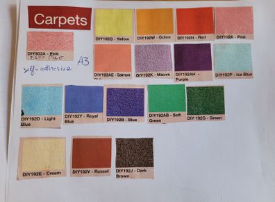 Dolls house flooring - carpets