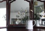 Antique Tri Fold Mirror