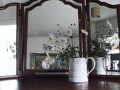 Antique Tri Fold Mirror