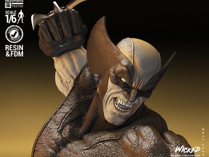 3D printed resin Wolverine & Sabretooth 1/6 scale figure