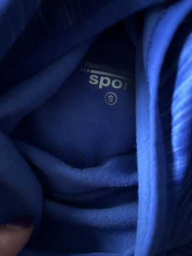 sports hoodie size S ladies blue