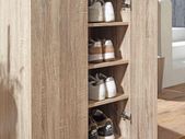 Shoe Cupboard 2 Door / 60 x 90 x 35 CM White Front High Shine 12 Pairs of shoes