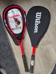 squash rackets x2 wilson impact pro 300