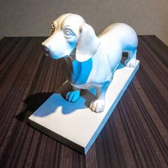 Heavy Dachshund statue 20cm