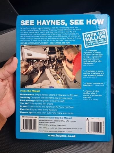 Nissan Almera and Tino Petrol Service and Repair Manual (Haynes Service and... (Hardback)
