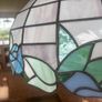 Beautiful stained-glass Tiffany lampshade in an Art Nouveau/Tiffany-style floral desig Image 5