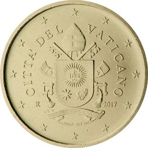Vatican 50 cent UNC euro coin 2017