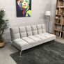 Silver Grey 3Seater Sofa Bed, Christmas Special Image 4