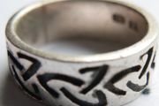 Vintage Sterling Silver Celtic Knot Ring Size P1/2 - 6,94g